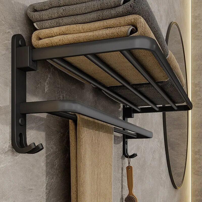 Suporte para Toalha Preto Fosco - STOA HOME DESIGN