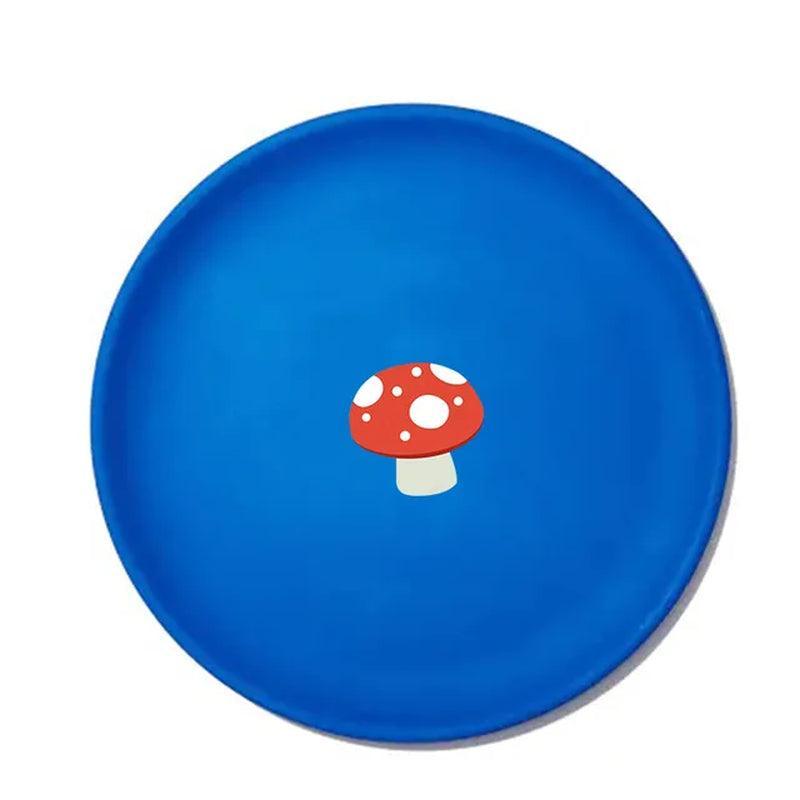 European round Plate Bamboo Fiber Tableware Environmental Protection Working Meal Buffet Tableware Fruit Plate Snack Plate